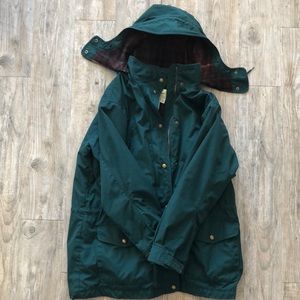 Forest Green Eddie Bauer Parka Jacket